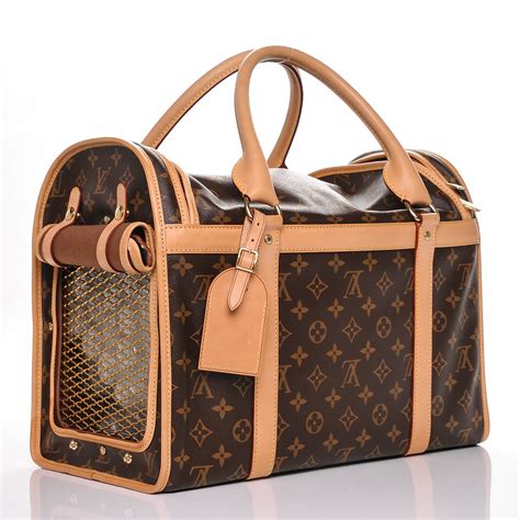 lv dog carrier|authentic louis vuitton pet carrier.